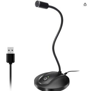 JOUNIVO USB Microphone Gooseneck Laptop Computer Video, Gaming, Recording Laptop
